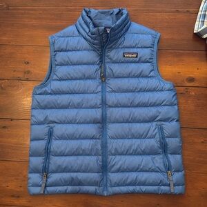 Patagonia Puff Vest Boys L (12) Blue